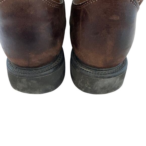 Justin Conductor Workboot Brown Leather Pull On  Rugged WesternCore 10.5 D  4760 main image 7